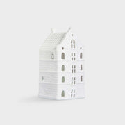 Lichthäuschen Grachtenhaus Wallen Lichthaus aus Amsterdam Teelichthaus weiß &Klevering Lichthaus kaufen ✓ Soulbirdee OnlineShop