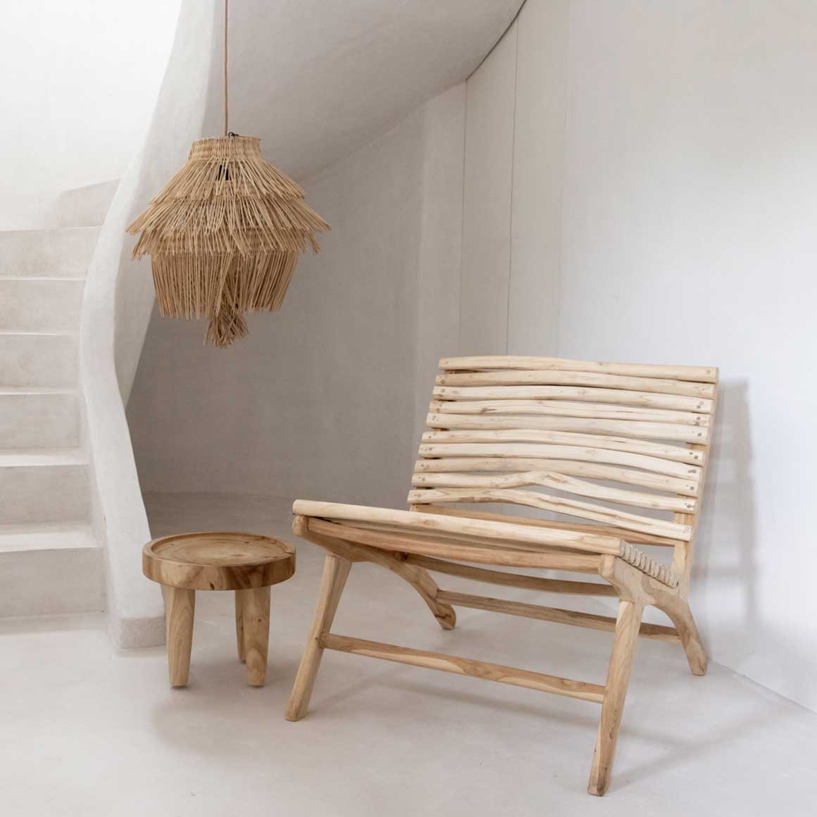 Loungestuhl aus Holz ♥ Boho Style ♥ Teak Holz, Ibiza Style ♥ Sitzmöbel aus Holz Möbel von Bazar Bizar ♥ Boho Sessel kaufen | Soulbirdee Onlineshop Lounge sessel Spa stuhl teak Holz strandhaus Bohostyle Stuhl Ibiza Lounge Sitzmöbel JAAM020N Bazar Bizar kaufen Boho Sessel Soulbirdee shop