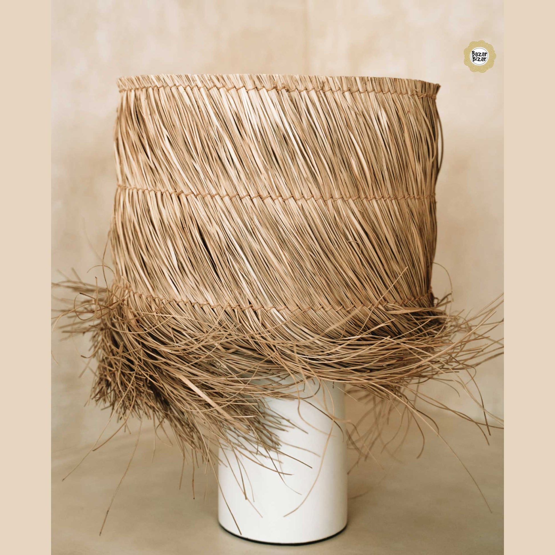 Tischlampe Ibiza Style Maritime Tischlampe Lampenschirm Gras Bazar Bizar Lampenshop Soulbirdee Pandan Table Lamp JABR050WN-40 Bazar Bizar Tischlampe kaufen Soulbirdee Onlineshop