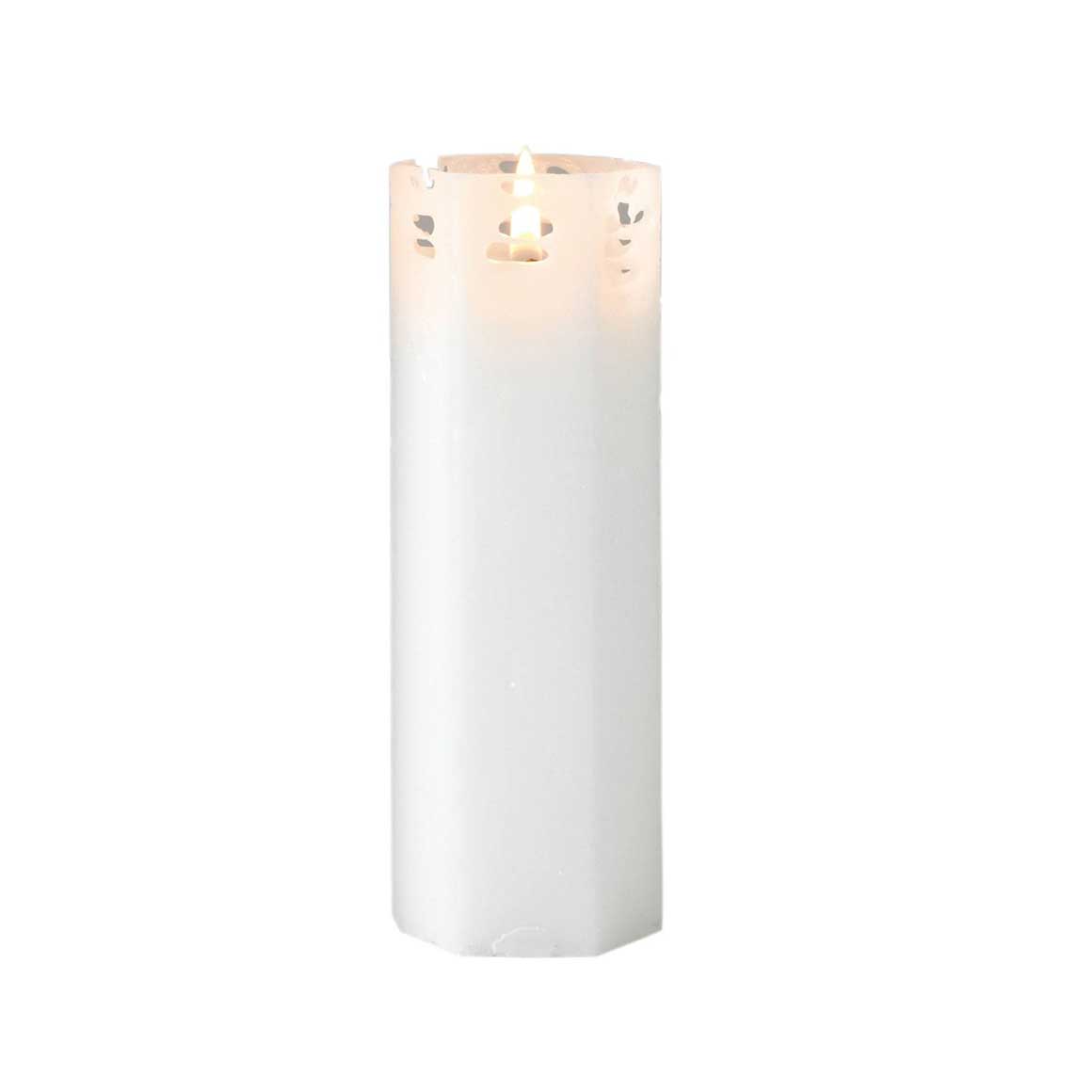 Weiße Spinnweb-Kerze in 2 Größen Adventdeko Weihnachtsdeko Weihnachtskerze Adventskranz Marke Affari Stearin Stumpen-kerzen Kranz-Kerzen kaufen bei Soulbirdee Onlineshop Weihnachtsshop