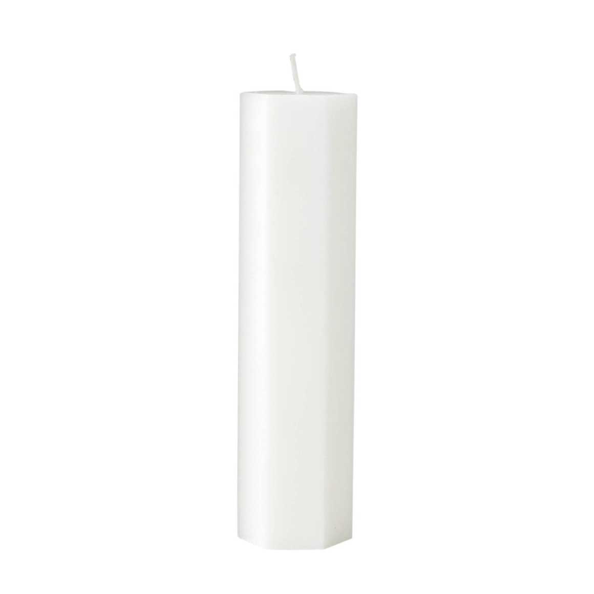 Weiße Spinnweb-Kerze in 2 Größen für den Adventskranz von der Marke Affari Stearin Stumpenkerzen für die Weihnachtsdeko und den Kranz kaufen bei Soulbirdee Kerzen-Webshop Weihnachtsshop