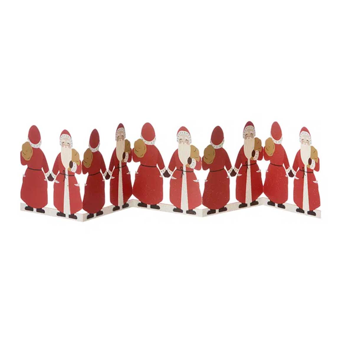 Nikolaus Leporello als Deko für die Weihnachtszeit | Adventsdeko zum Hinstellen | Bungalow DK Deko für Advent & Weihnachten | Soulbirdee Weihnachtsshop