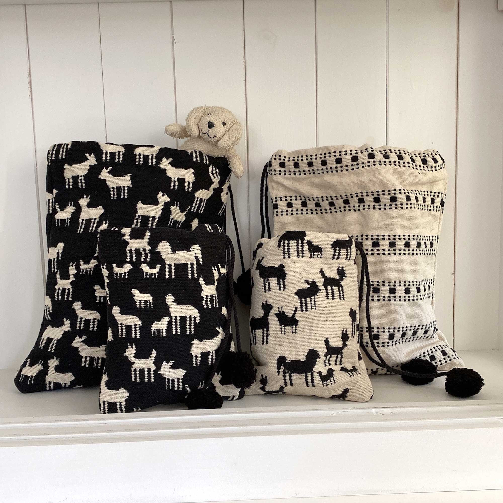 Nikolaus Sack, skandinavische NikolausSocke Rentier Muster, Nikolaussack, Soulbirdee Online Shop