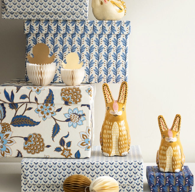 Osterdeko 2026 Hasen Bungalow DK Soulbirdee Onlineshop Hase Ostern deko Figur Dekofigur