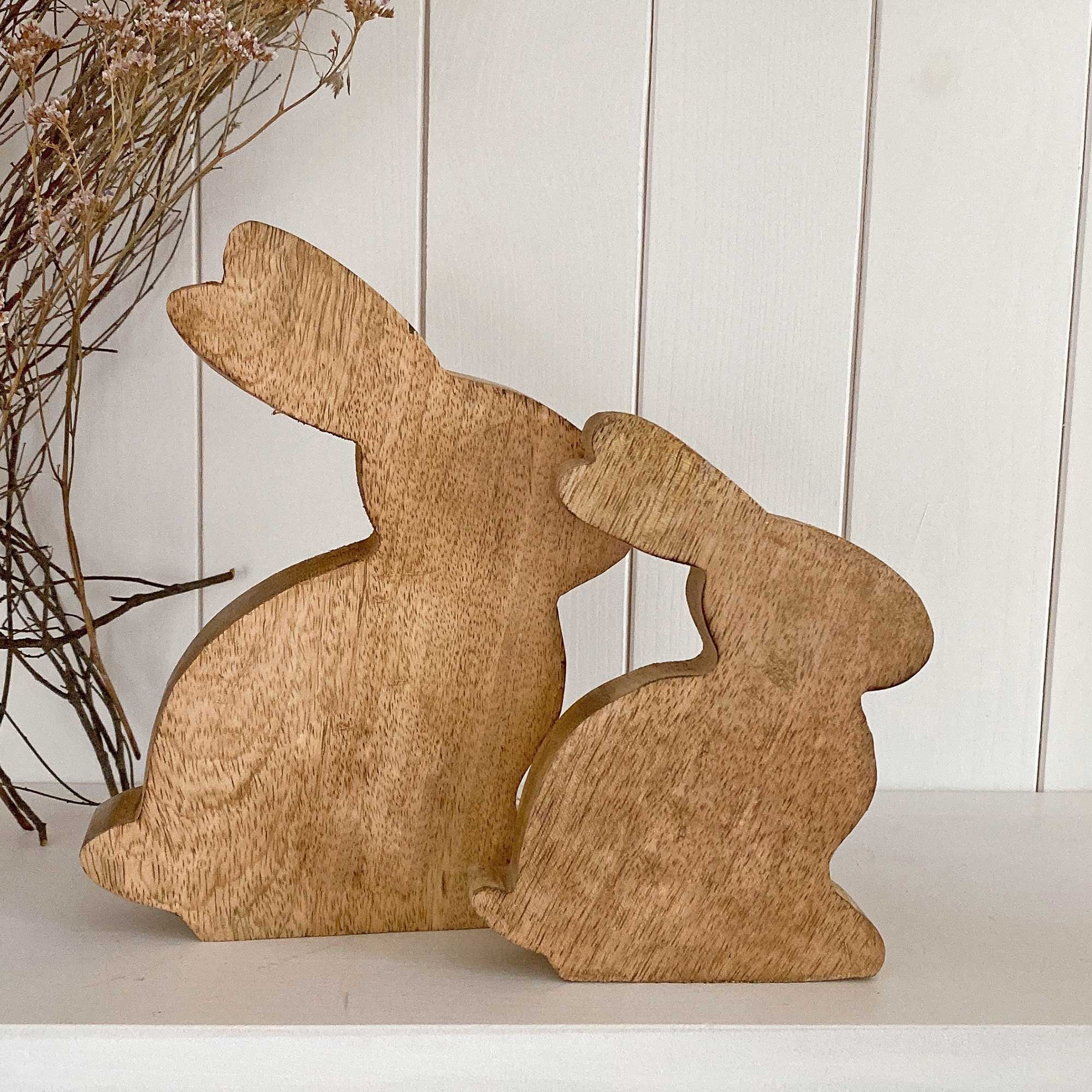 Osterhase rückseite hinten holzhase osterdeko 2023 soulbirdee online shop