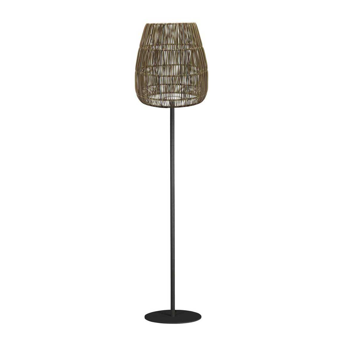 Outdoor Stehlampe Beige Grau Terrassenlampe Outdoor Lampe Terrassenlampe Stehend Stehlampe Metall Polyrattan prhome Soulbirdee Lampenshop