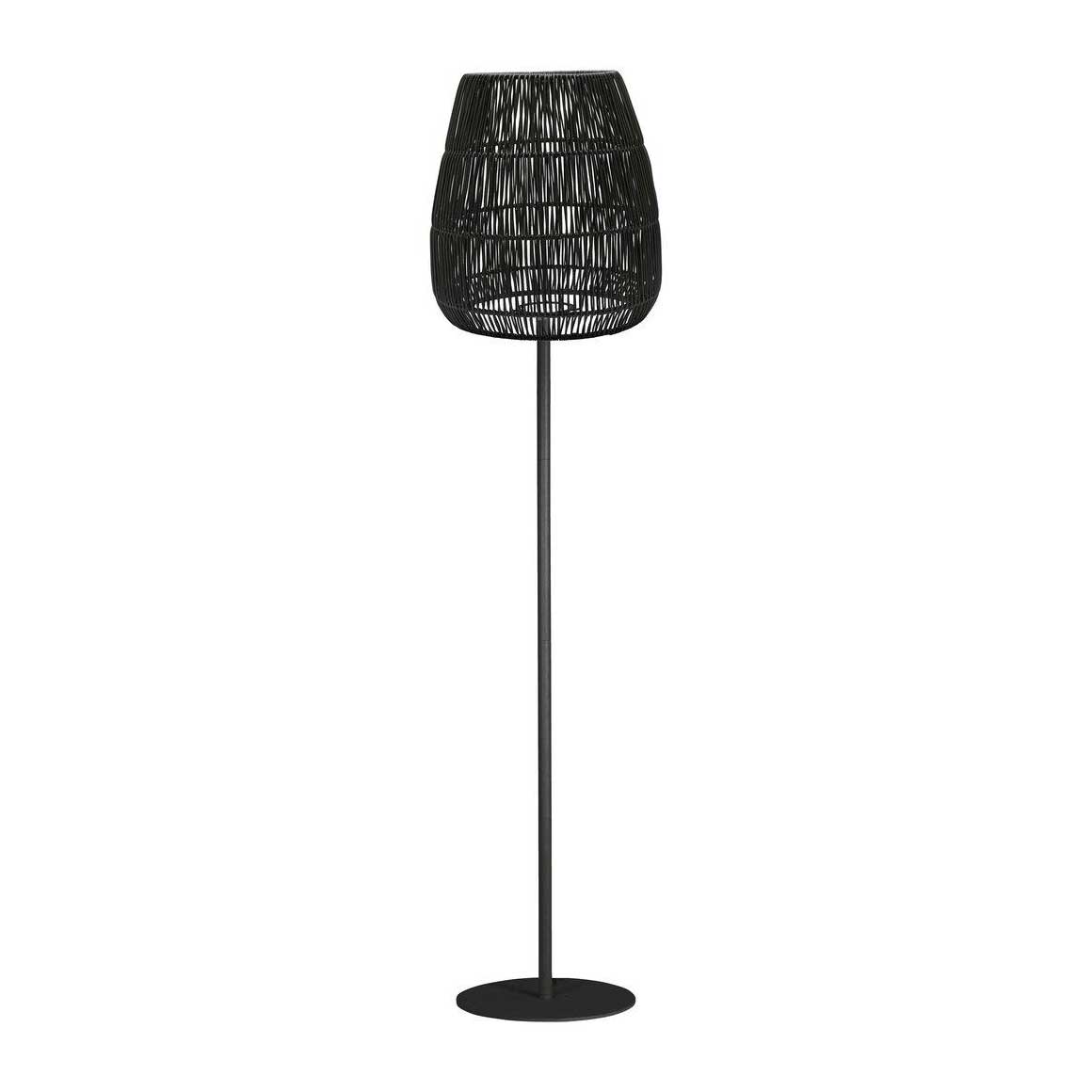 Outdoor Stehlampe Terrassenlampe Outdoor Lampe Terrassenlampe Stehend Stehlampe Schwarz Metall Polyrattan prhome Soulbirdee Lampenshop