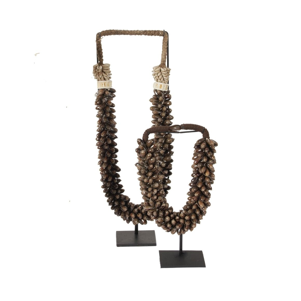 Muschelketten mit Perlmuttscheiben "Papua" 2-er SET