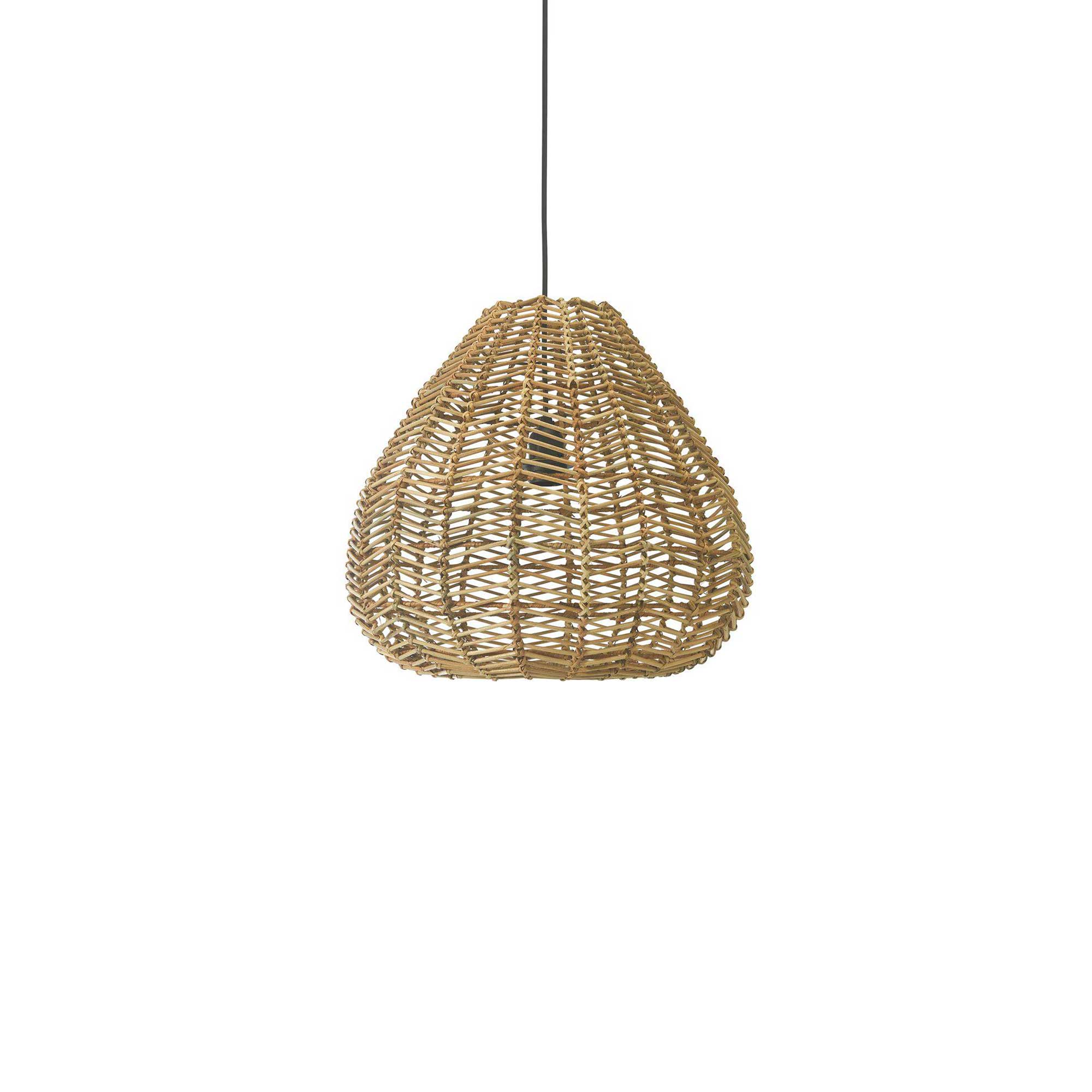 Pendelleuchte Adelle | Rattanlampe | Prhome Lampe in Schwarz oder Braun ♥ Esstischlampe im Soulbirdee Onlineshop ♥ Skandi Style Lampe von PR Home online kaufen