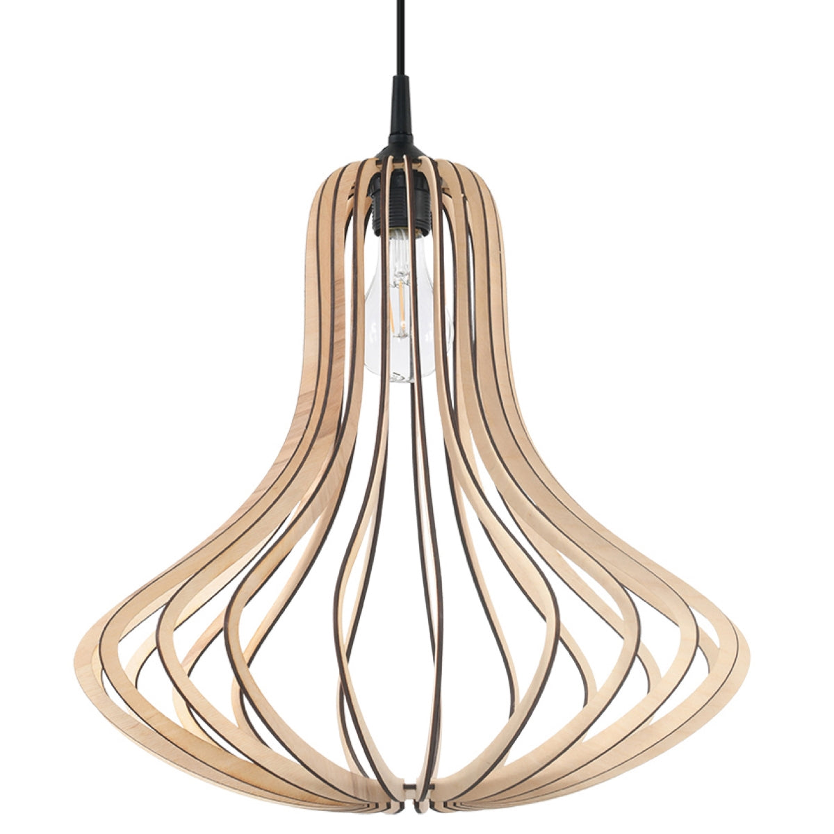Pendelleuchte aus Holz Esstischlampe Holzlampe für den Esstisch Wohnzimmer Lampe kaufen Beleuchtung Pendelleuchten Lampenshop Soulbirdee