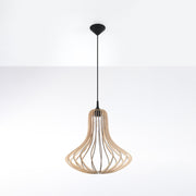 Pendelleuchte aus Holz geeignet als Esstischlampe, Holzlampe für den Esstisch Wohnzimmer Lampe kaufen Beleuchtung Lampenshop Soulbirdee