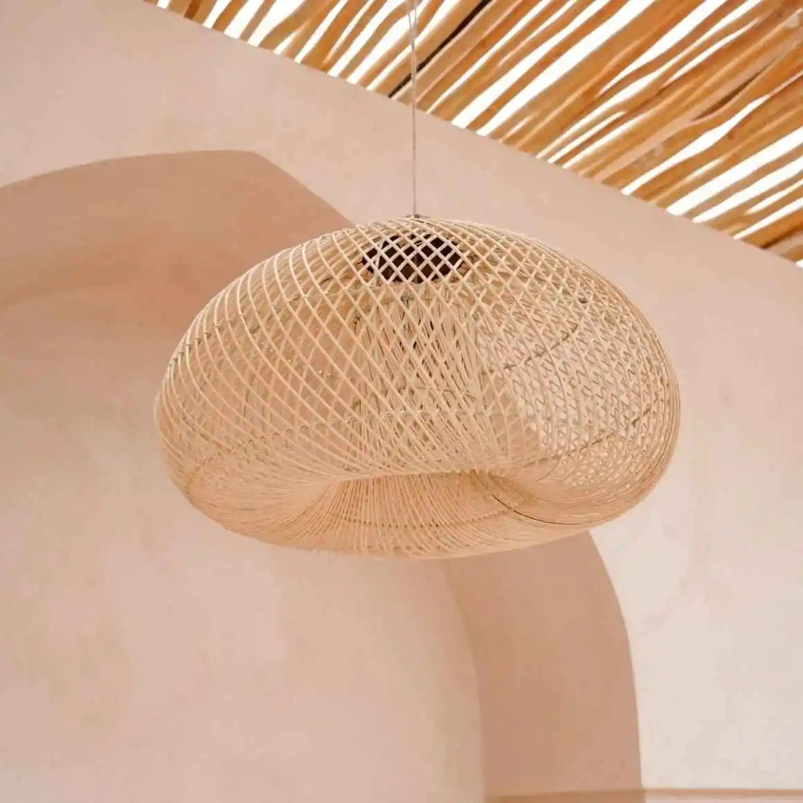 Doppelwandiger Rattan-Lampenschirm KAYU 50 cm