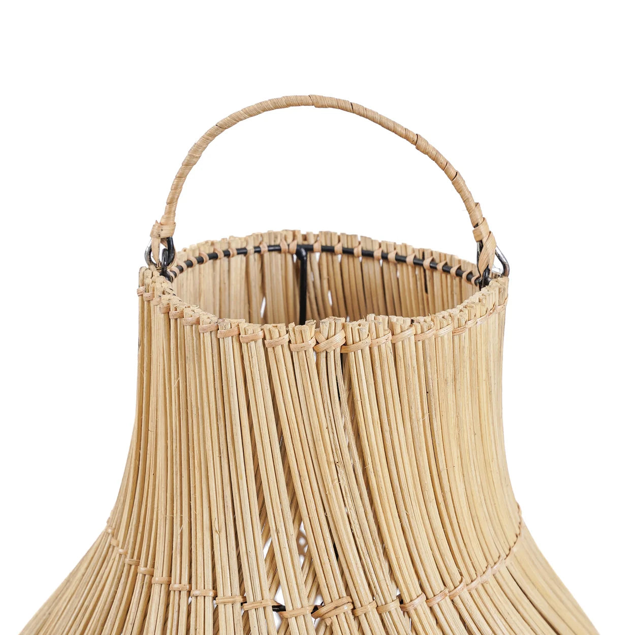 Rattan Lampenschirm Detail Aufhängung
