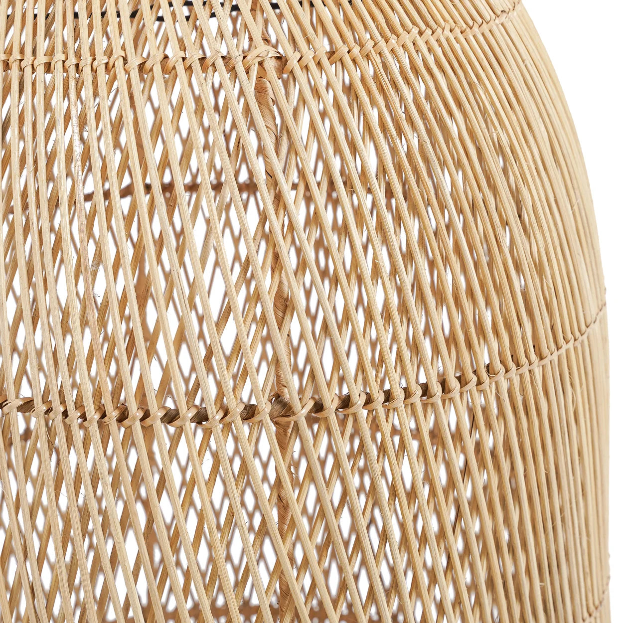Rattan Lampenschirm Detail Muster