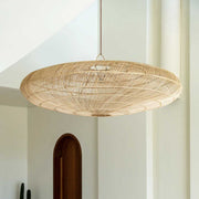 Rattan Lampenschirm | Lampenschirm groß XL XXL | runder Lampenschirm aus Rattan | Hängelampe Lampenschirm | wohnzimmer Lampe | Lampe kaufen | Soulbirdee Lampenshop
