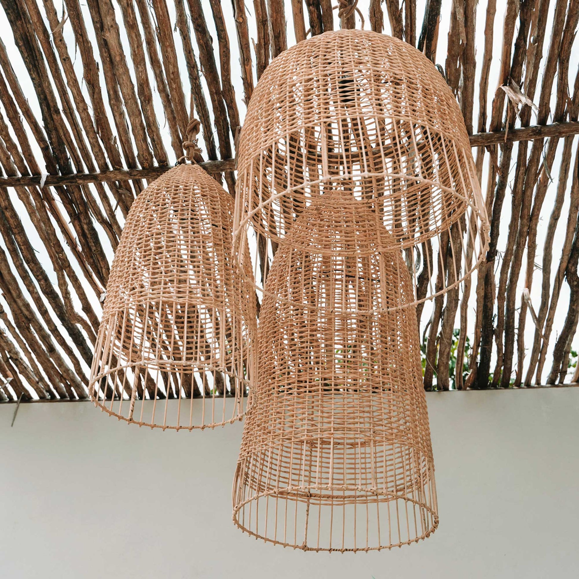 Rattan Lampenschirme Italian Style Rattanlampe Hängelampe Pendelleuchte Bazar Soulbirdee