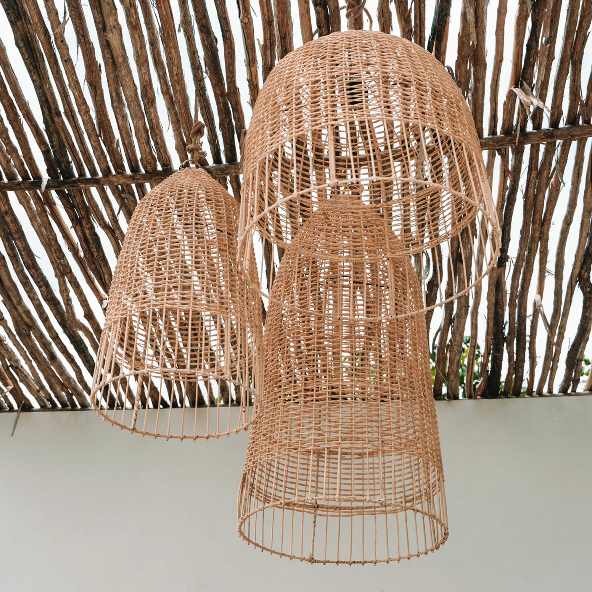 Rattan Lampenschirme Italian Style Rattanlampe Hängelampe Pendelleuchte Bazar Soulbirdee