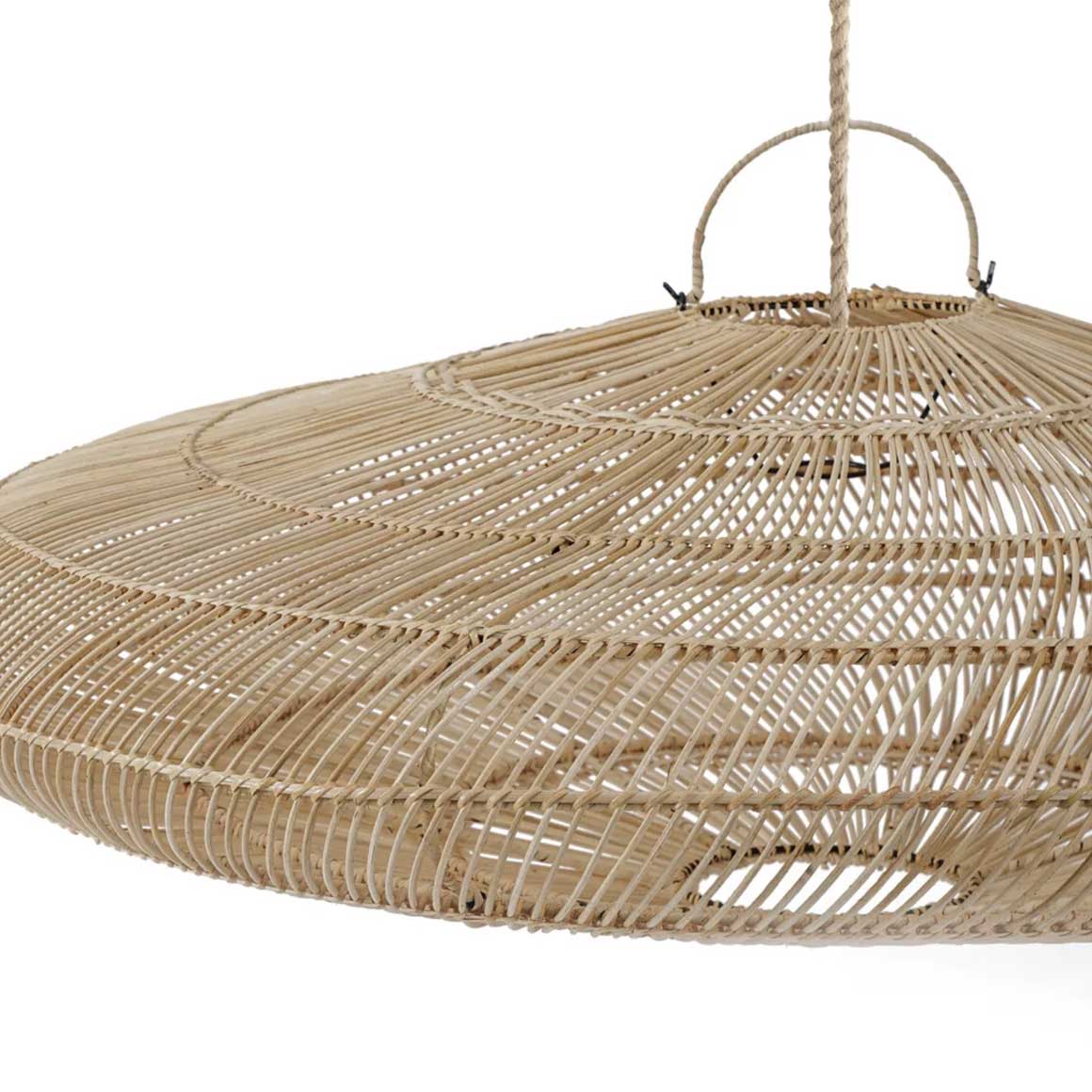 Rattan Lampenschirm | aufhängung | Lampenschirm groß XL XXL | Hängelampe Lampenschirm | Lampe kaufen | Soulbirdee Lampenshop