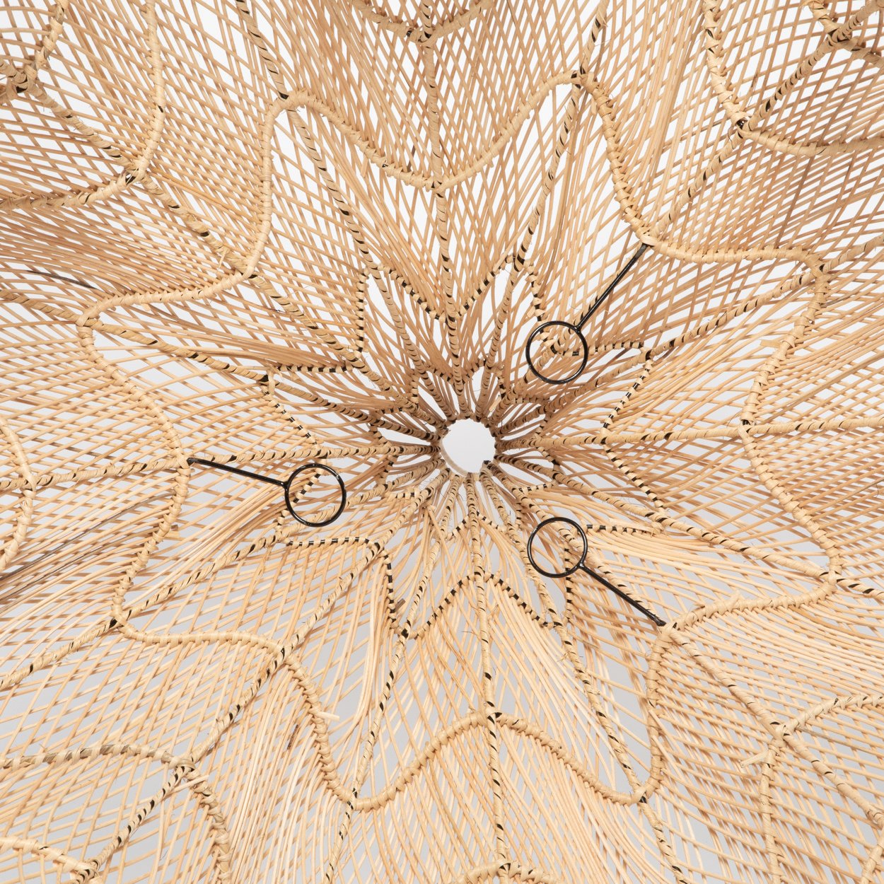Whipped Pendant Detail Innen BAYU010N-XL-110 Rattanlampe 110cm Beachhouse Leuchte Bazar Bizar Soulbirdee