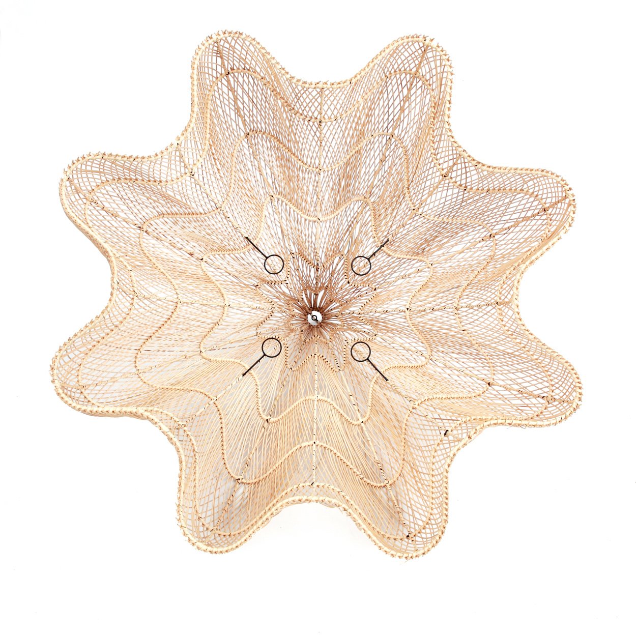 Whipped Pendant Detail Innen BAYU010N-XL-110 Rattanlampe 110cm Beachhouse Leuchte Bazar Bizar Soulbirdee Onlineshop Rattan Lampenschirm XL ♥ Rattan Lampe ♥ Hängelampe | Restaurant Lampe |