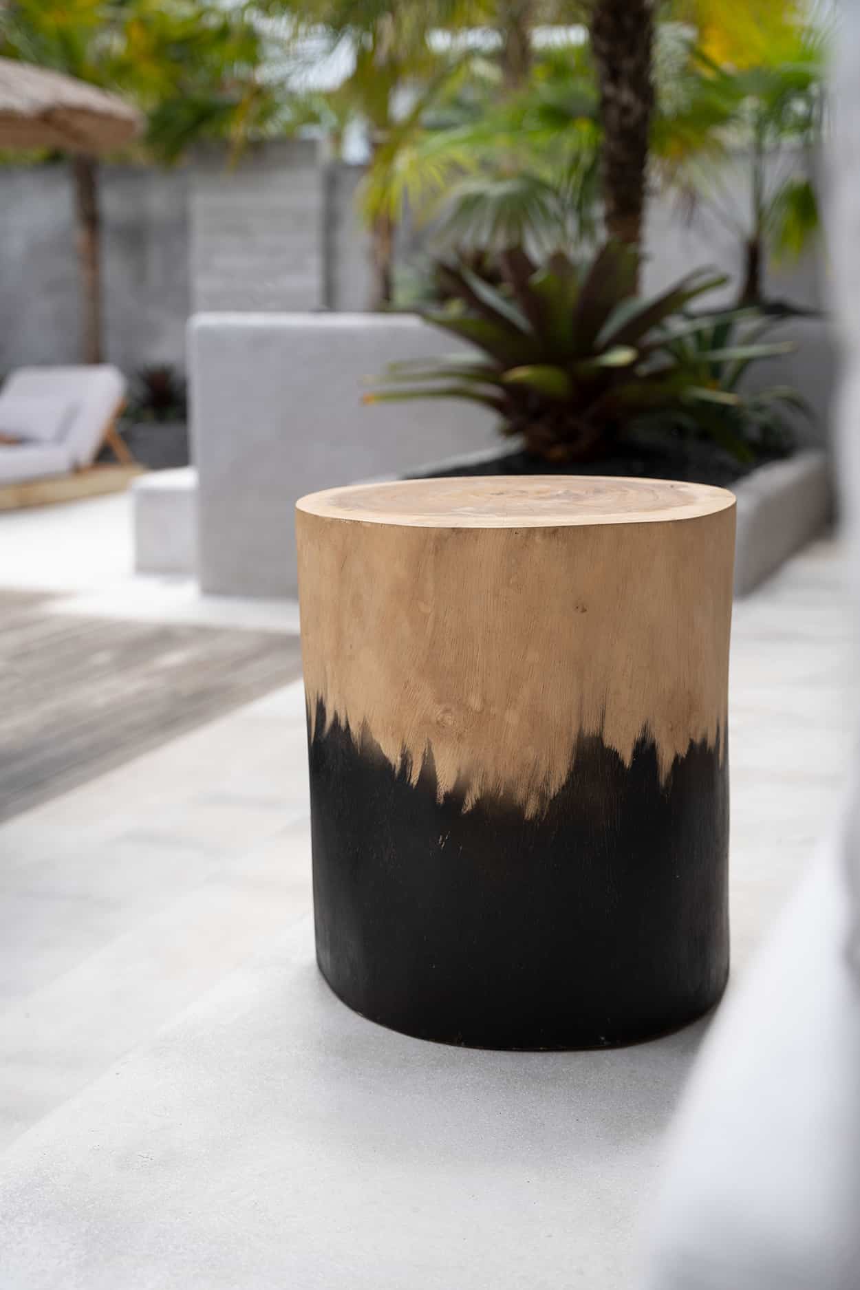 Sidetable Morocho Schwarz Holz Beistelltisch Coffeetable sofatisch Hocker JACI017BN Boho Möbel Bazar Bizar kaufen Soulbirdee Shop