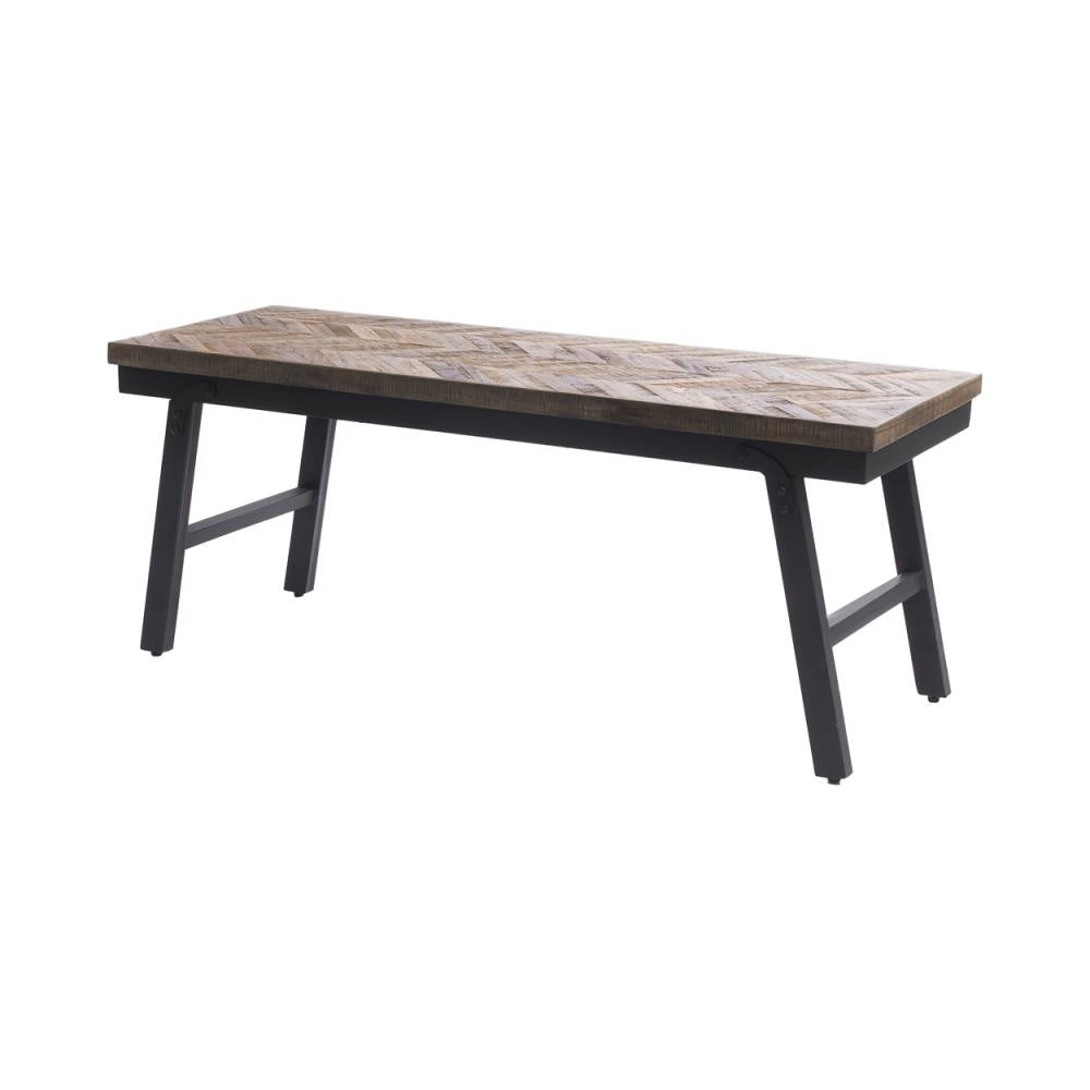 Sitzbank Fischgräte | Holzbank zum sitzen | Sitzmöbel Bank Holzbank modern schwarz braun esszimmer Esstisch Bazar Bizar Soulbirdee Onlineshop