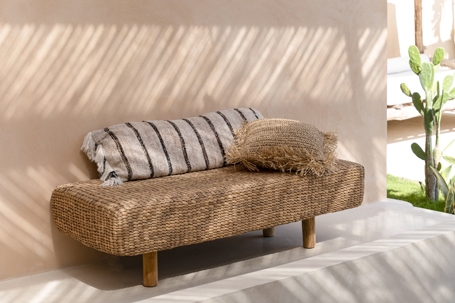 sitzbank mit aufbewahrung schlafzimmer Sitzbank Flur aus Naturmaterial | Boho Bank