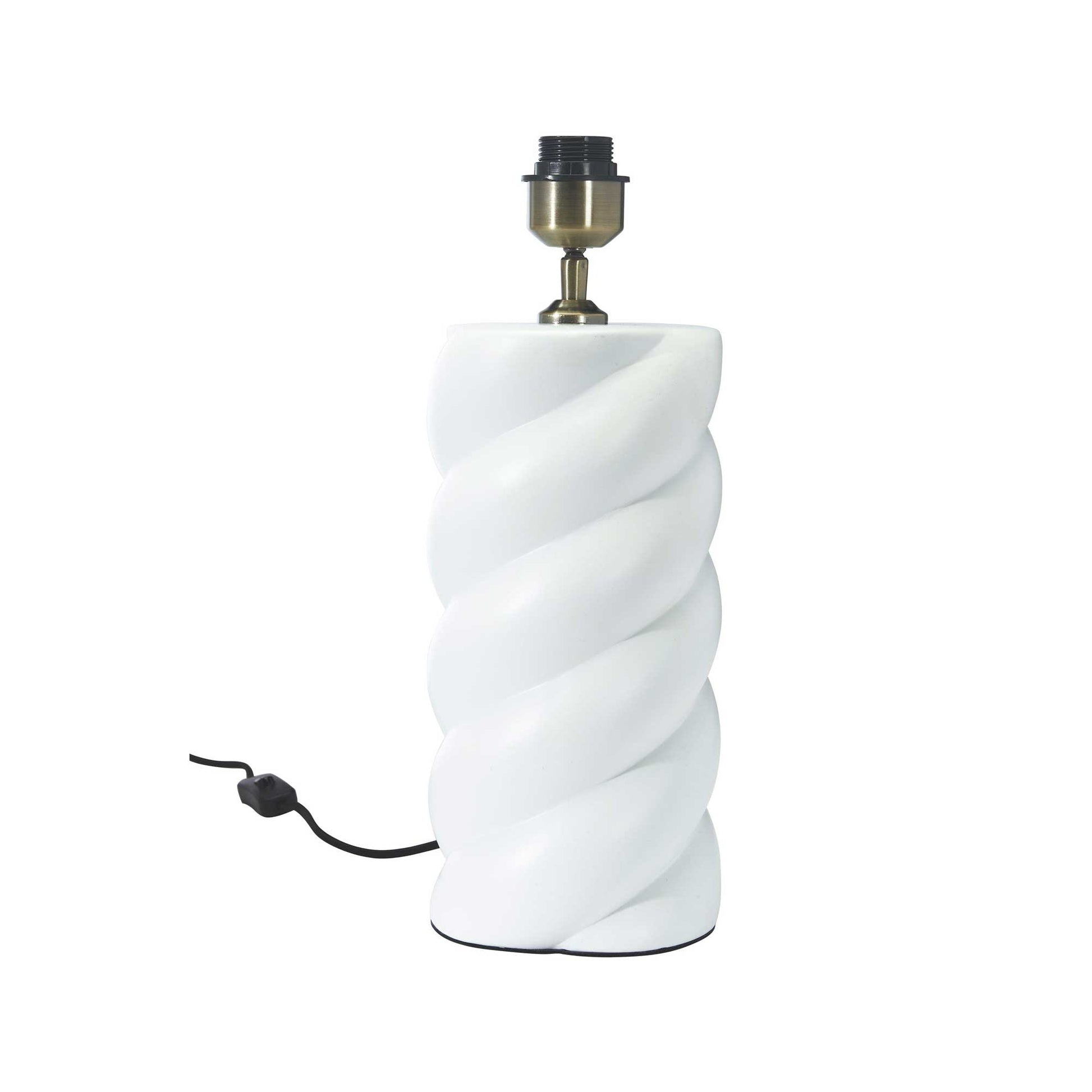 Weisser Lampenfuss Tischlampe Wohnzimmer PrHome
