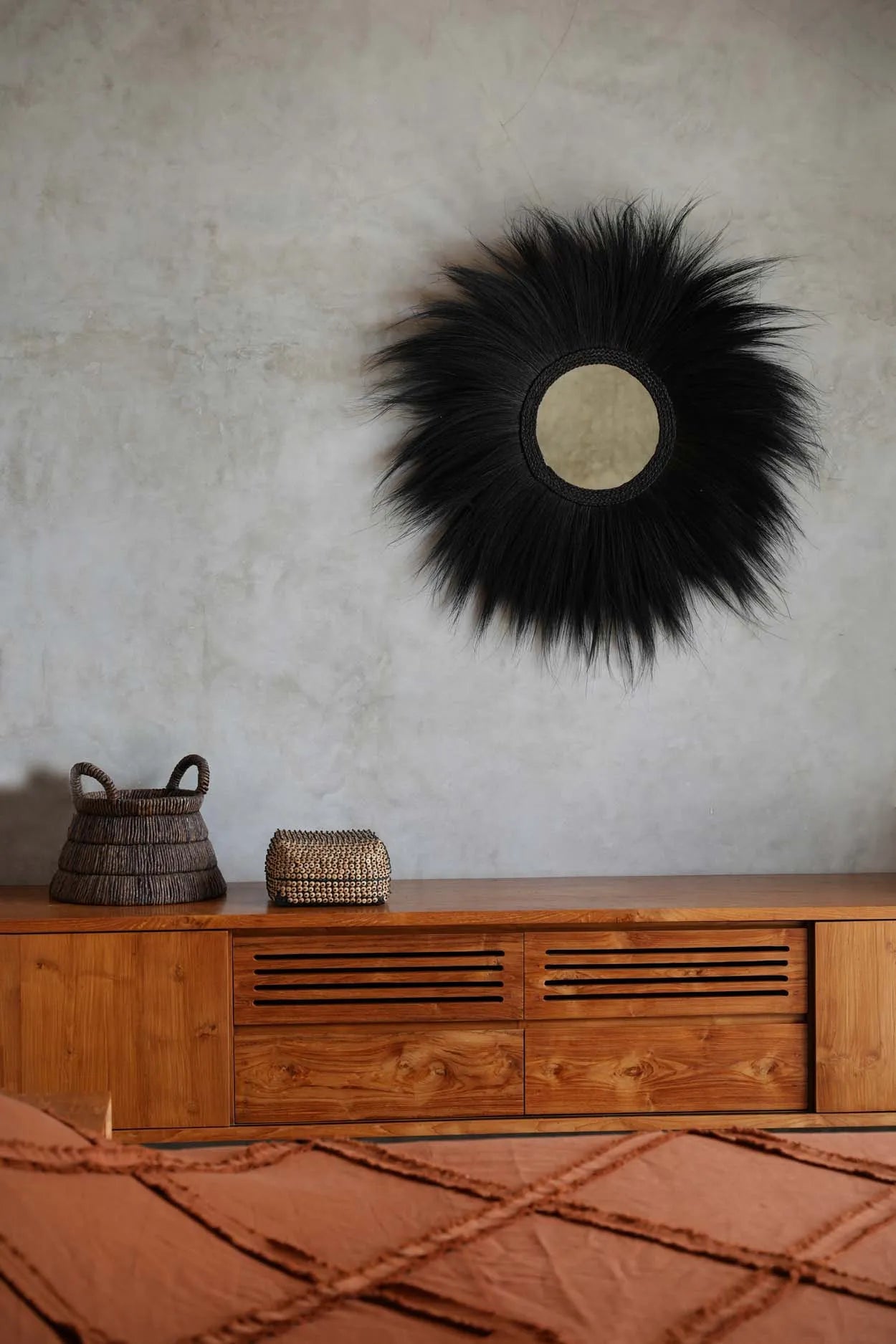 Spiegel Rund Schwarz Flurspiegel Wohnzimmer Flur Große Wandspiegel Rund 100 Soulbirdee Onlineshop