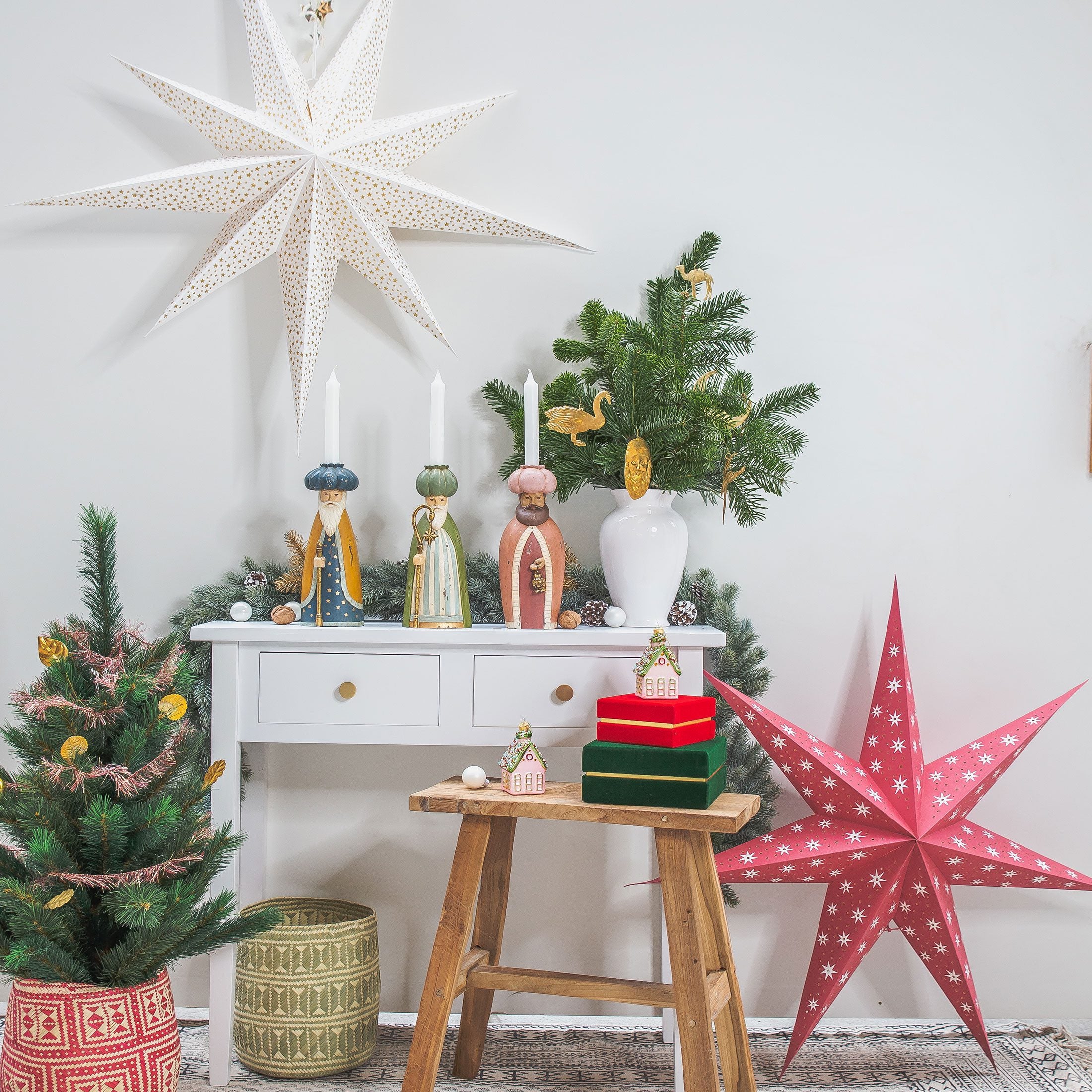 Stern Papier Deko Advent Bungalow Soulbirdee