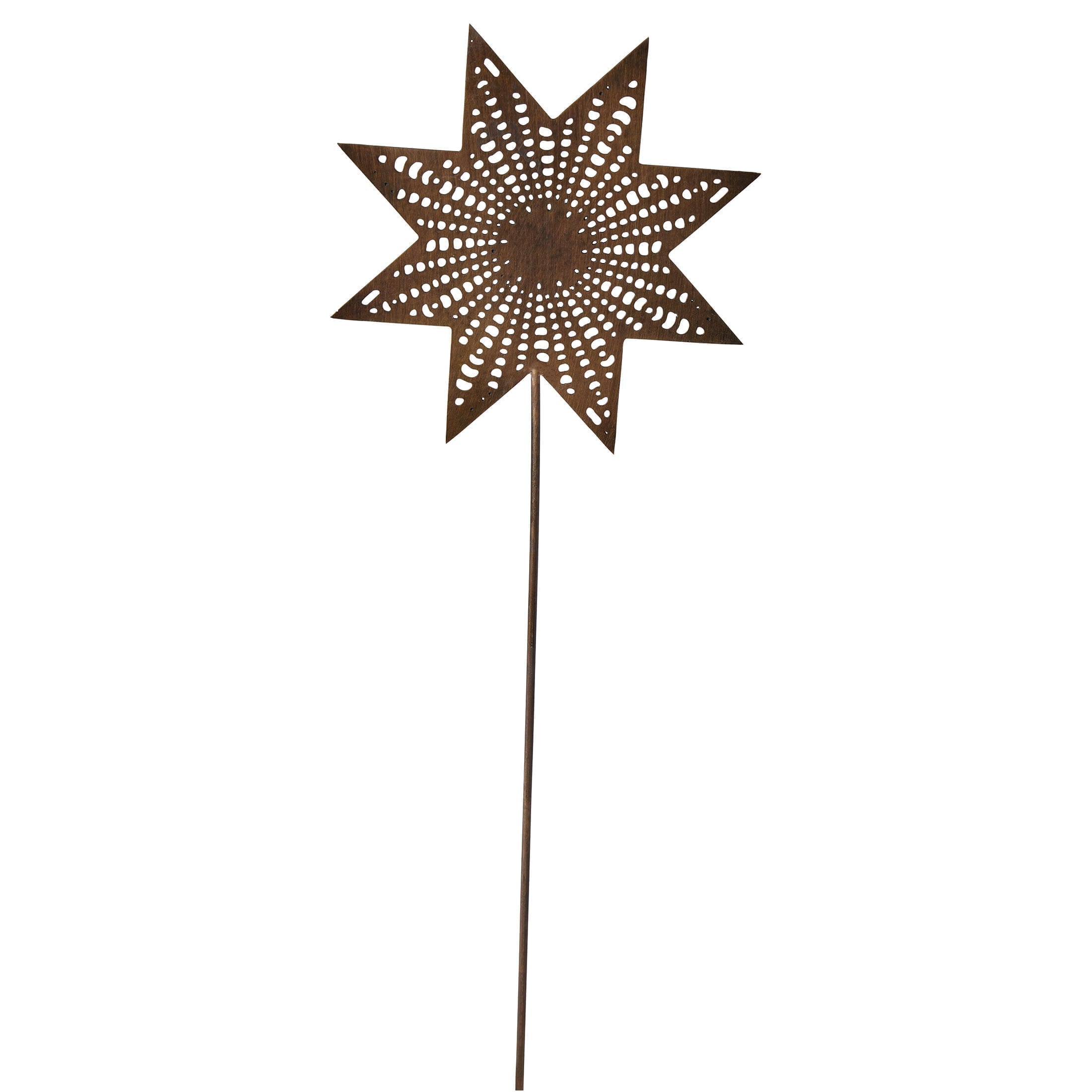 Stern für den Adventskranz aus goldenem Messing Metall mit einem Dorn von der Marke Cest Bon aus Schweden. Dekoration für den Adventskranz im skandinavischen Stil