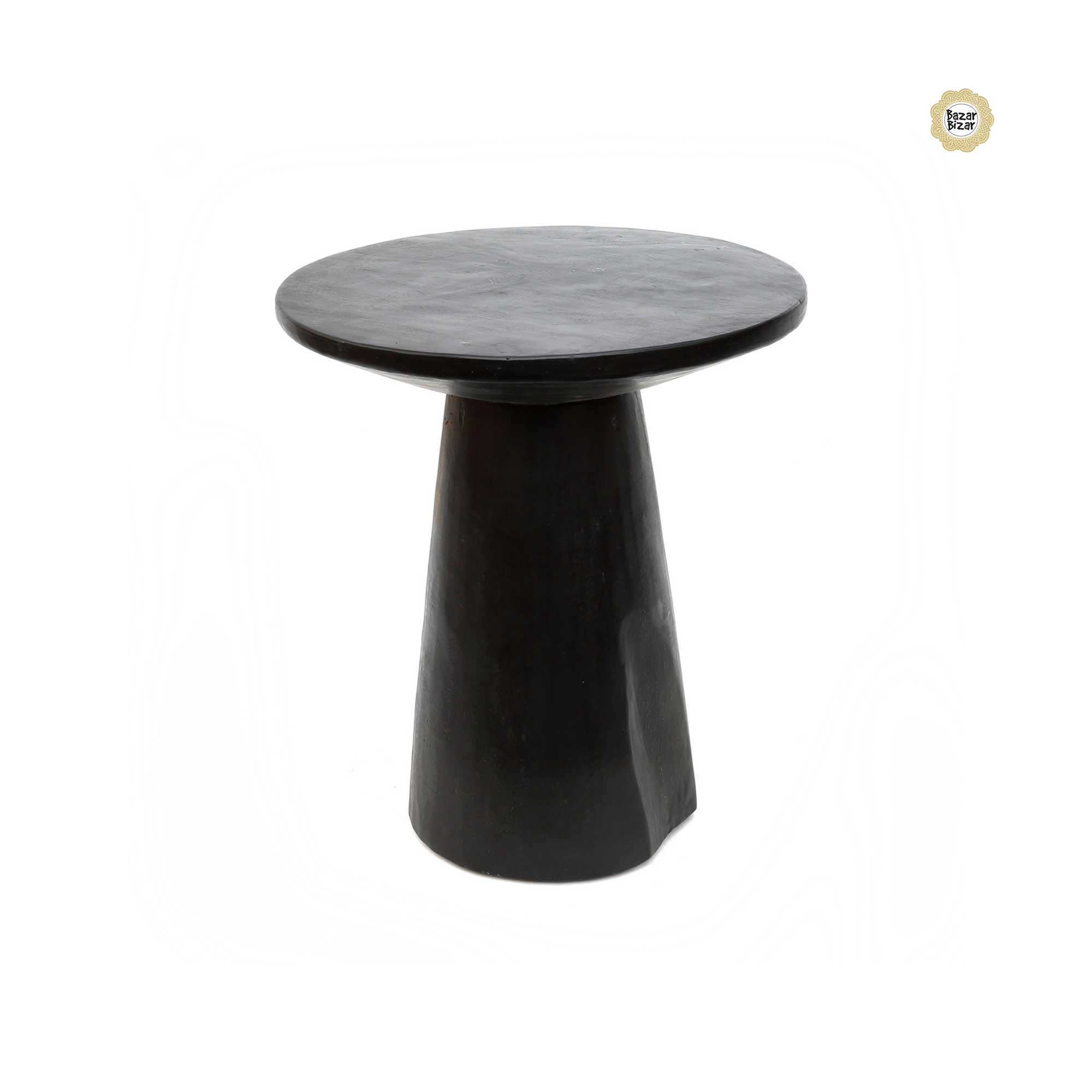 Timber Conic Table in Schwarz ♥ Beistelltisch und Coffeetable für das Wohnzimmer ♥ Boho Möbel von Bazar Bizar kaufen im Soulbirdee Onlineshop