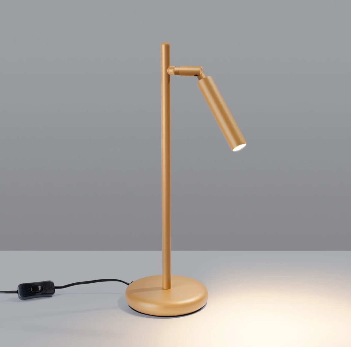 Tischlampe Gold Pastelo modern aus Stahl mit verstellbarem Schirm Pastelo 5903282794078