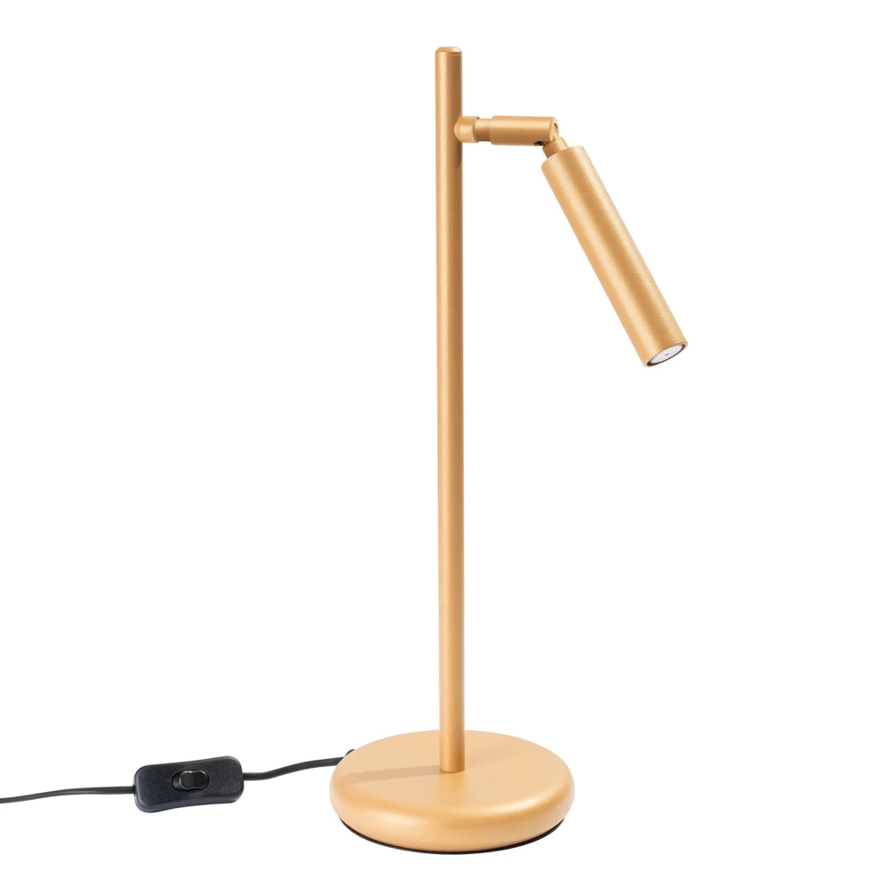 Design Tischlampe Gold Pastelo mit schlanker Silhouette