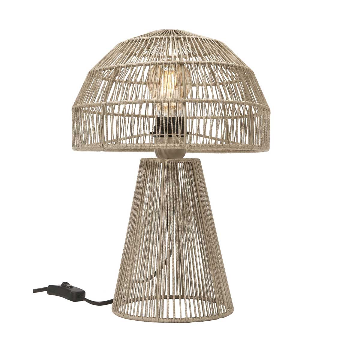 Tischlampe Skandinavisch Tischleuchte Scandi Beige Skandinavische Lampe Wohnzimmerlampe Tischlampe kaufen | Soulbirdee Onlineshop Leuchte Textil minimalistisch nordisch boho design soulbirdee lampenshop