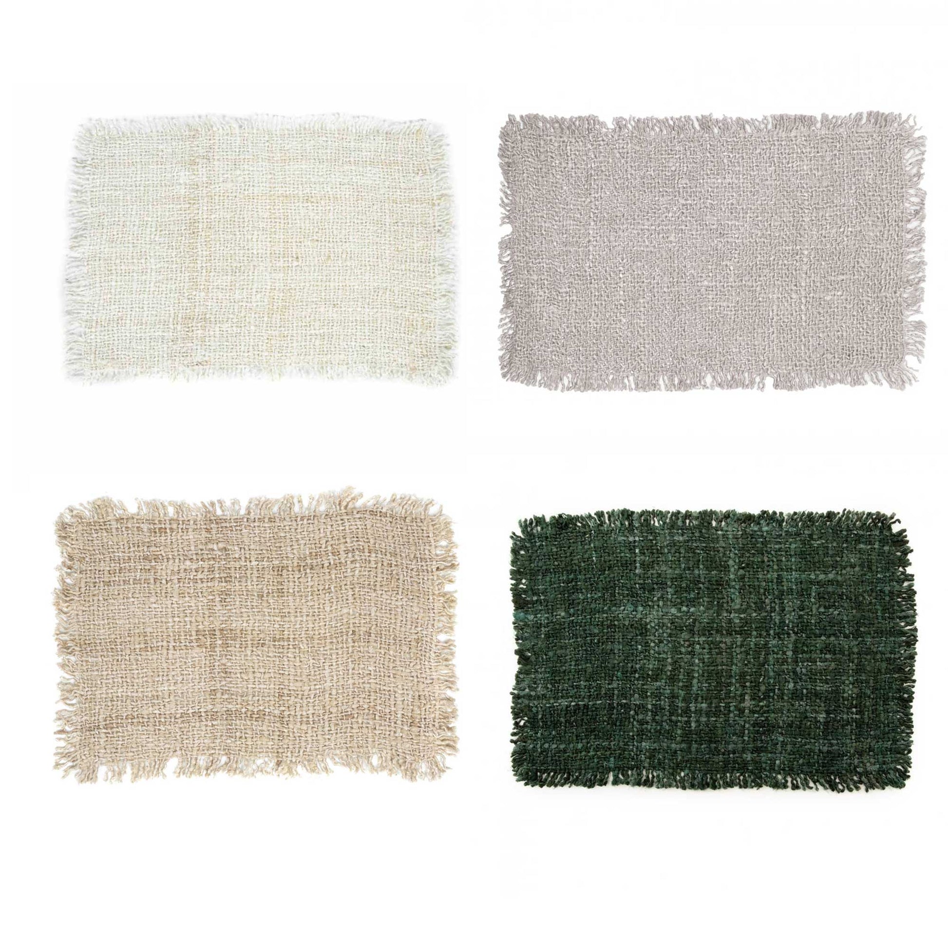 Tischset 8 Farben 4-er Set Baumwolle Ghee placemat Bazar Bizar Tischdeko Soulbirdee Onlineshop