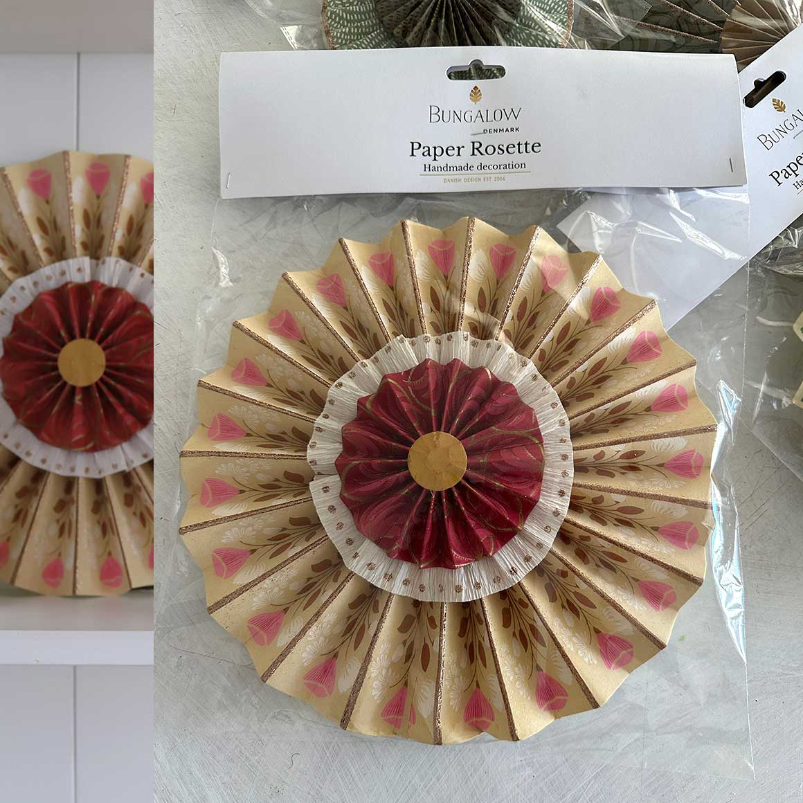 Verpackung Rosette Weihnachtsdeko rosette soulbirdee onlineshop Adventsdeko Rosette