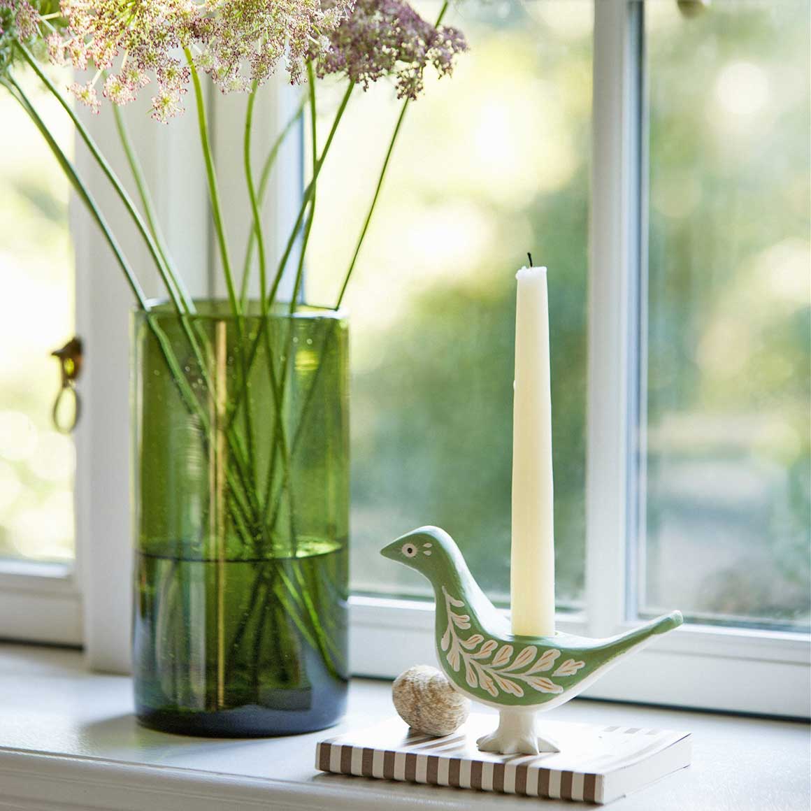 Vogel Kerzenständer Salbeigrün | Osterdeko von Bungalow DK | Osterdeko für den Tisch | Deko im Frühling | Osterdeko 2024 | Soulbirdee Onlineshop