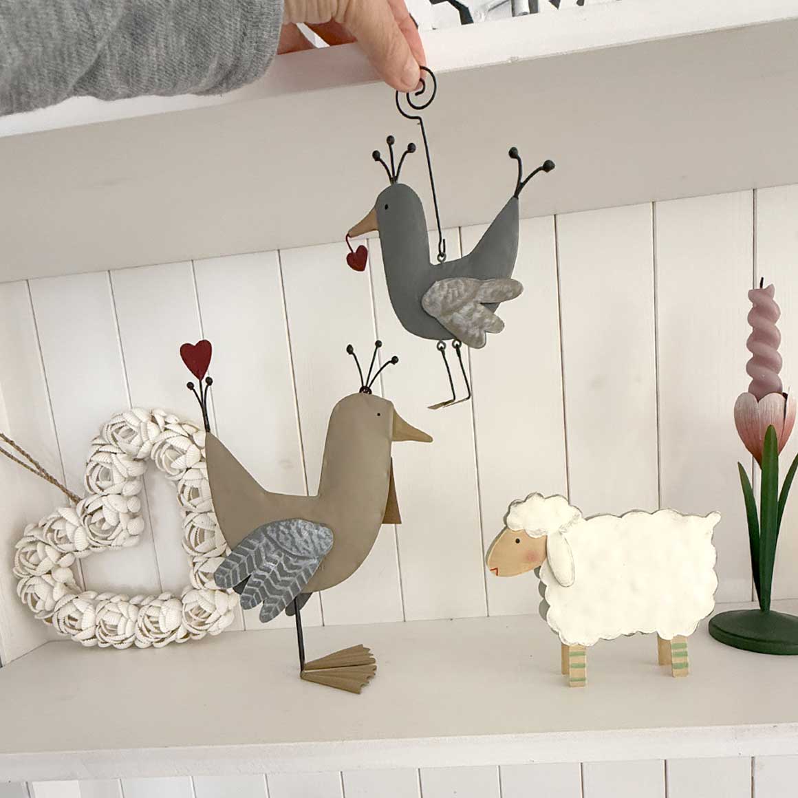 Vogel dekoanhänger deko hängend landhaus osterdeko soulbirdee onlineshop