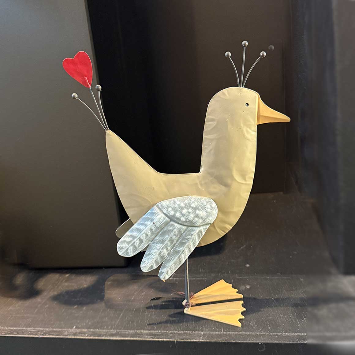 Vogel mit Herz Blech Landhaus Deko Osterdeko Küchendeko Osterdeko kaufen Landhaus Stil Tischdeko Osterdeko Soulbirdee Onlineshop