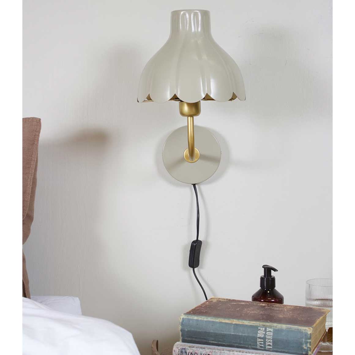 Wandlampe Schlafzimmer Lampe Creme Beige Landhausstil soulbirdee onlineshop