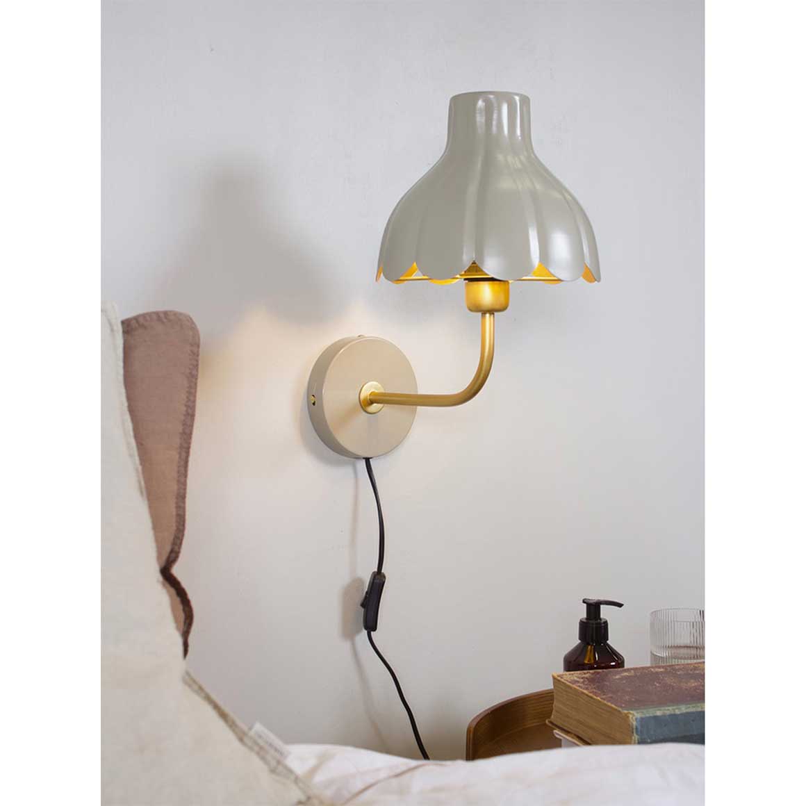 Wandlampe Schlafzimmer Lampe Wand warmes Licht Beige schalter soulbirdee onlineshop