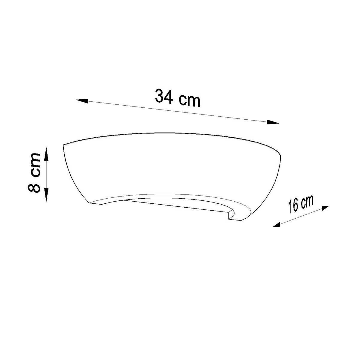 Abmessungen Wandlampe Flur Eingangsbereich Treppe Aufgang Wand Lampe Beleuchtung