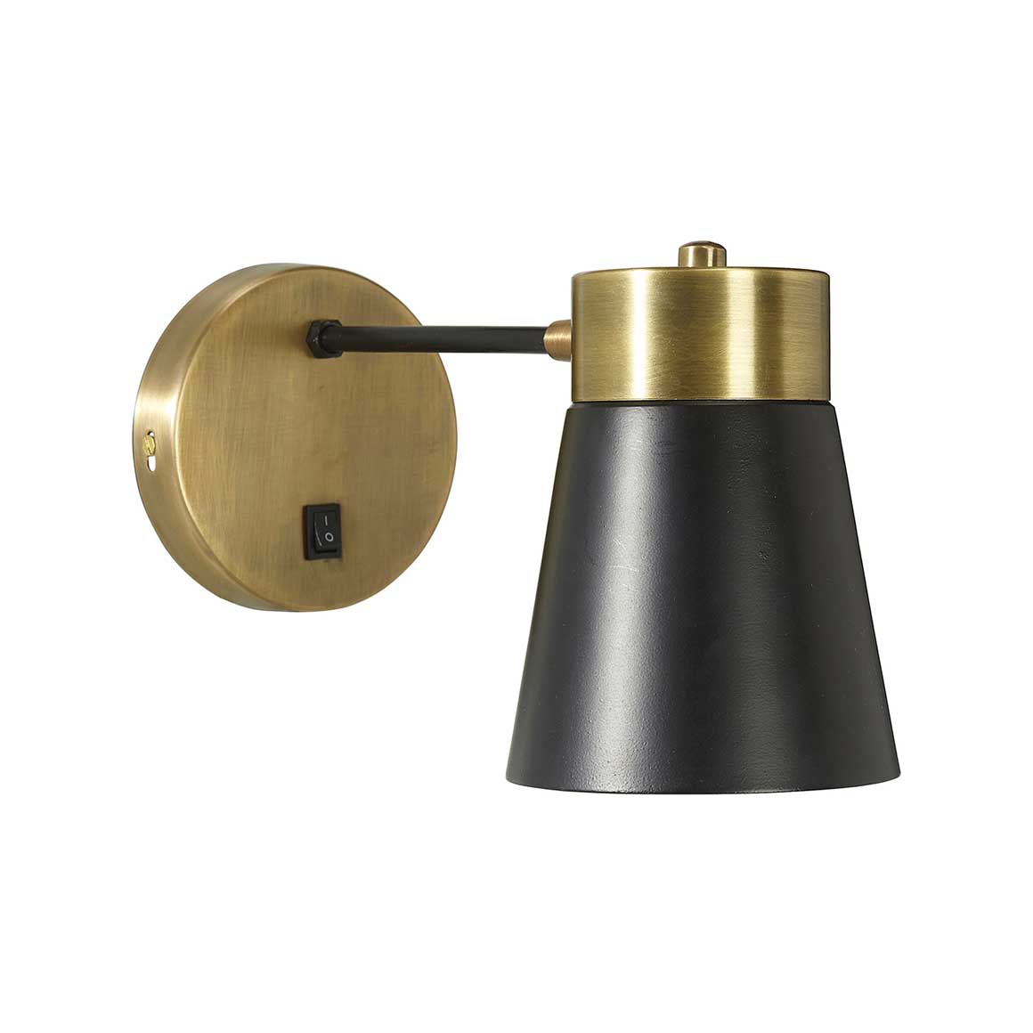 Schwarze Wandlampe Schalter | LUNA Wandlampe für Wohnzimmer Wandlampe Schlafzimmer Wandleuchte Innen Lampe kaufen Soulbirdee Lampenshop