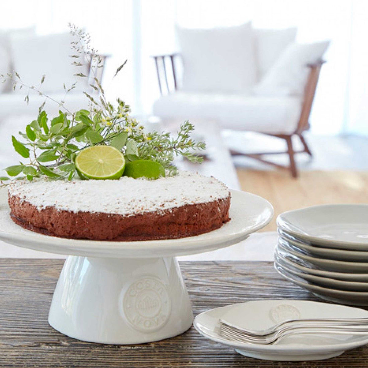 Kuchenplatte mit Fuß 33 cm