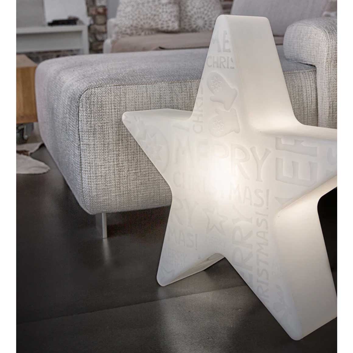 Weißer Leuchtstern Weihnachtsbeleuchtung als moderne Weihnachtsdeko große Sternlampe 60 cm Stern Lampe LED Warmweiß mit Kabel drinnen & Outdoor Soulbirdee Onlineshop Weißer Leuchtstern modern | große Sternlampe 60 cm Stern | LED Warmweiß mit Kabel für drinnen und Outdoor | Moderne Weihnachtsbeleuchtung