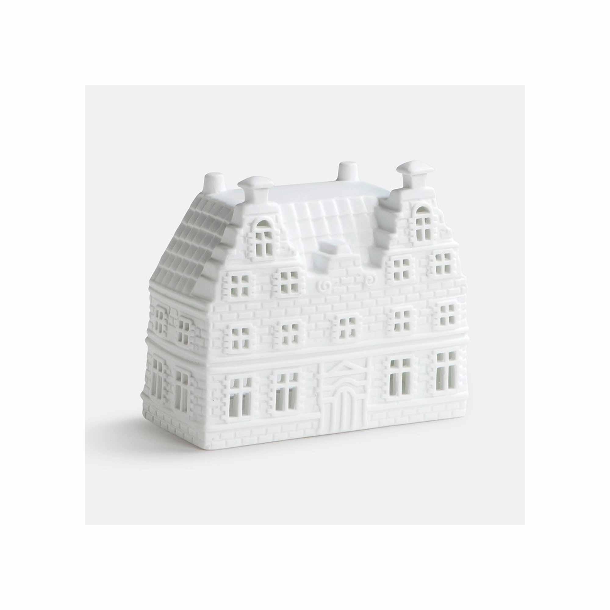 Lichthaus weiß Lichthäuser Dorf Grachtenhaus Amsterdam Haus für Teelicht &Klevering Kerzenhalter weißes Lichthaus kaufen Soulbirdee Onlineshop