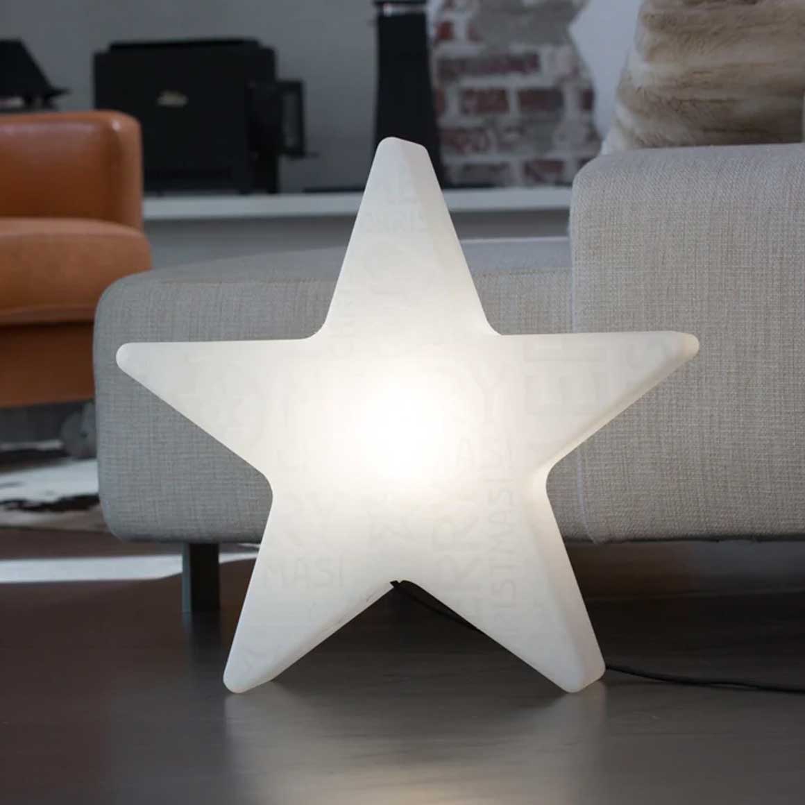 Weihnachtsbeleuchtung Stern Weiß Lampe Leuchtstern modern große Sternlampe 60 cm LED Warmweiß mit Kabel für drinnen und Outdoor Modern Weihnachtsbeleuchtung Soulbirdee Onlineshop