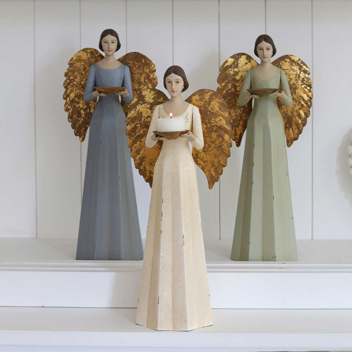 Weihnachtsengel Engel Weihnachten Kerzenständer Vintage Skandinavische Weihnachtdeko Landhaus Weihnachtsshop