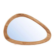 Wohnzimmer Spiegel Ovaler Wandspiegel mit Holzrahmen Wanddeko Boho Style Soulbirdee Onlineshop Bazar Bizar Deko kaufen